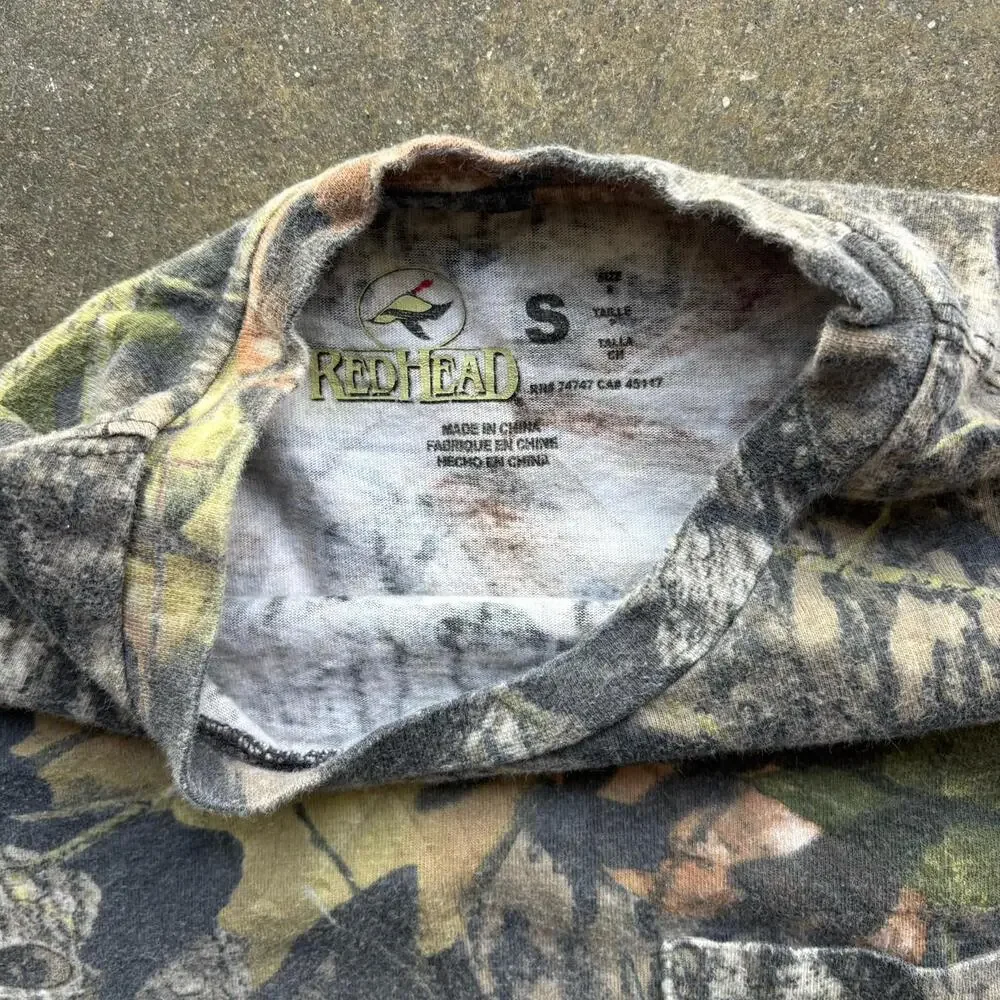 RedHead Realtree Camo Long Sleeve T-Shirt Men’s Small Unisex Crewneck Utility - Picture 4 of 9